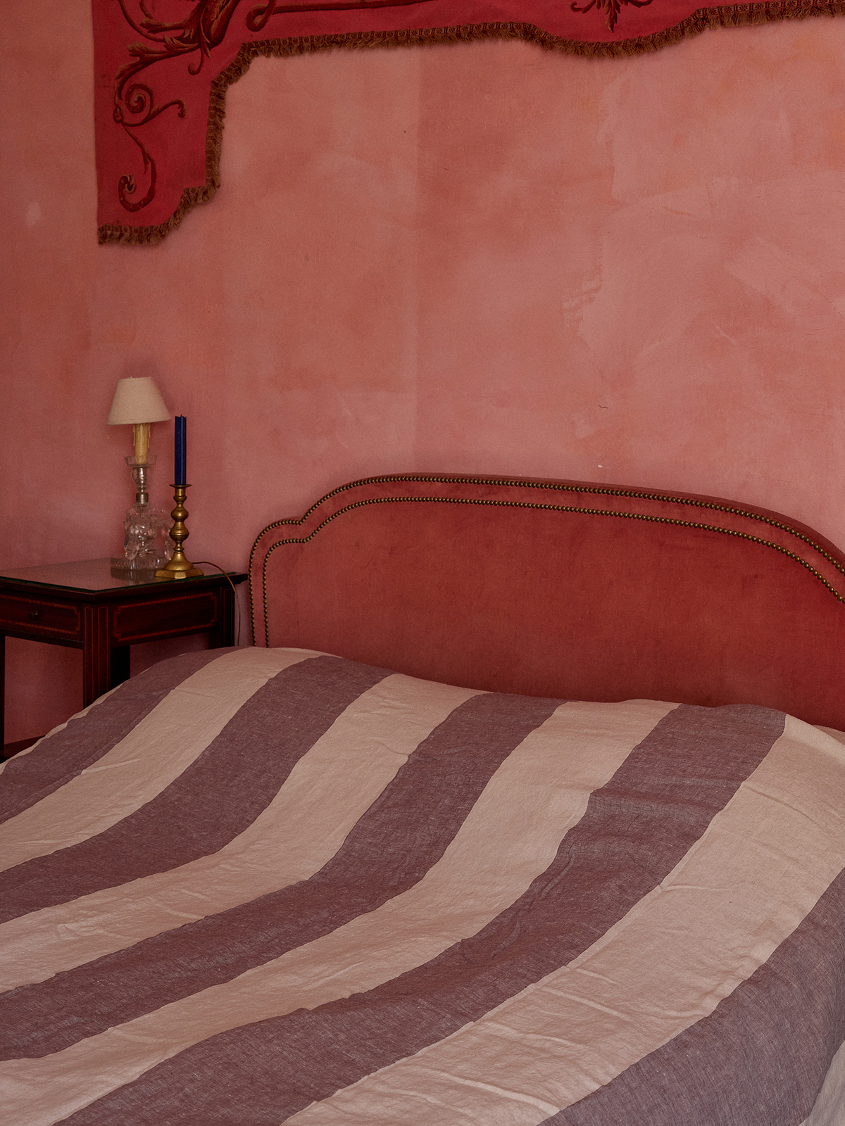 Farmhouse Duvet Cover - Brown and Creme Stripe