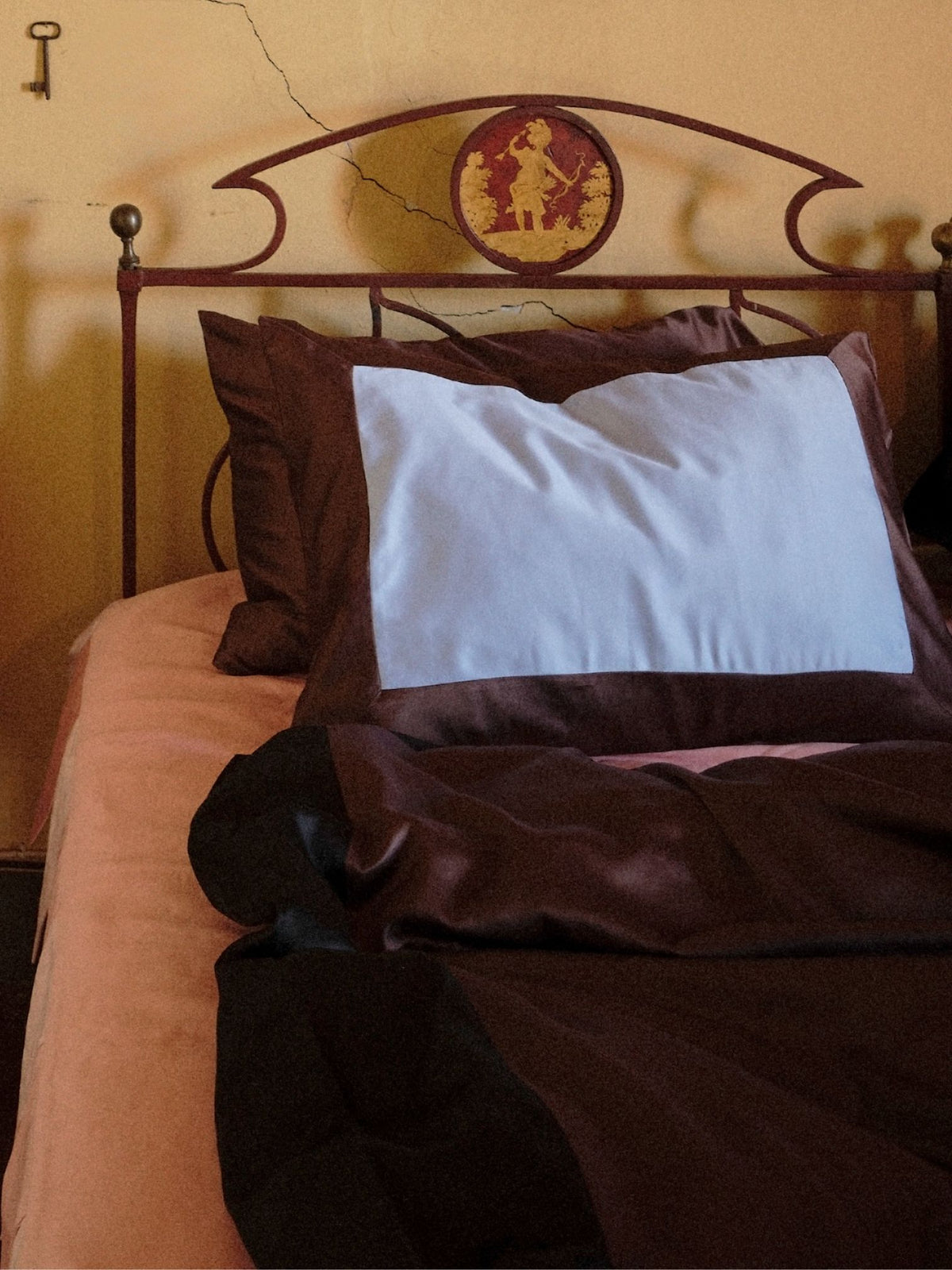 October Duvet Cover - Chocolate Brown and Midnight Black