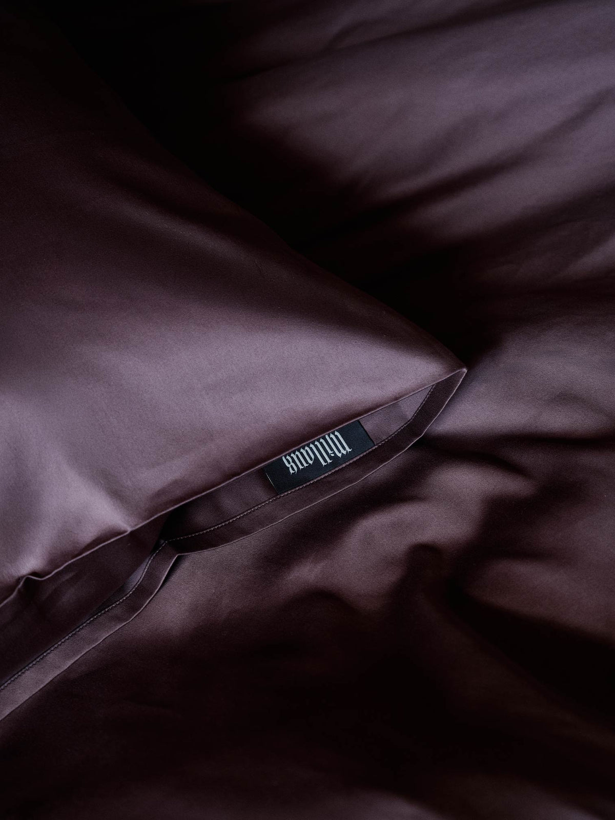 Jill Pillowcase - Chocolate Brown