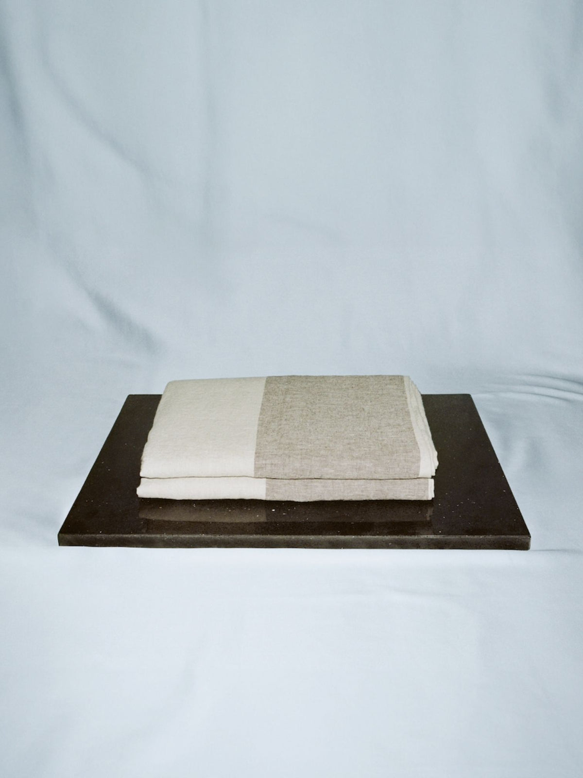 Farmhouse Duvet Cover - Brown and Creme Stripe