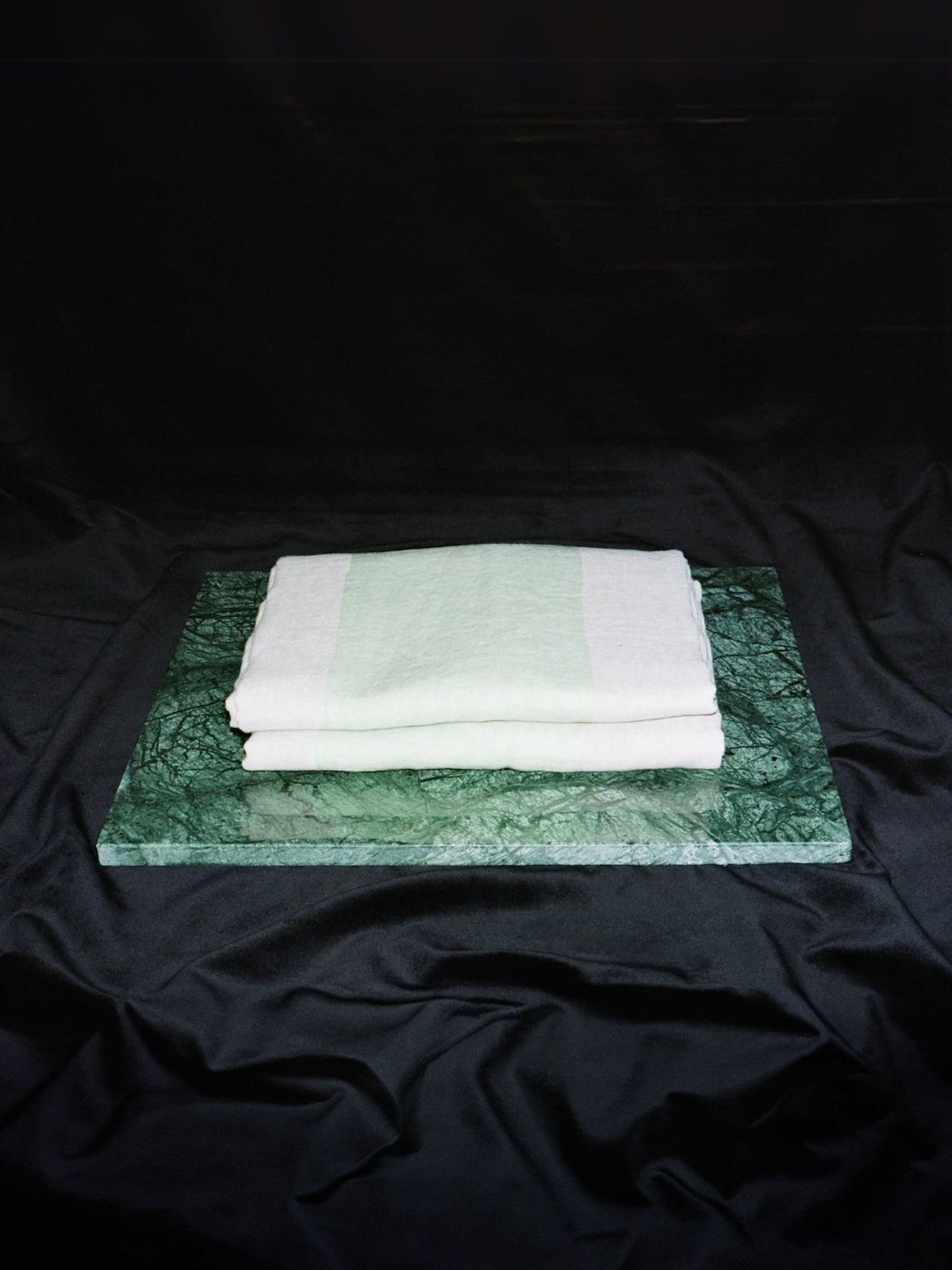 Farmhouse Duvet Cover - Mint and Creme Stripe