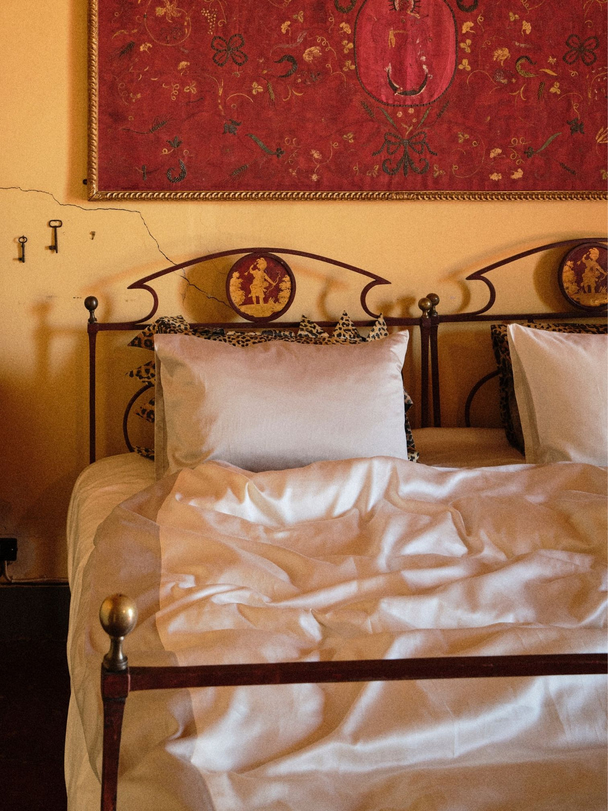October Duvet Cover - Ivory and Armour Grey