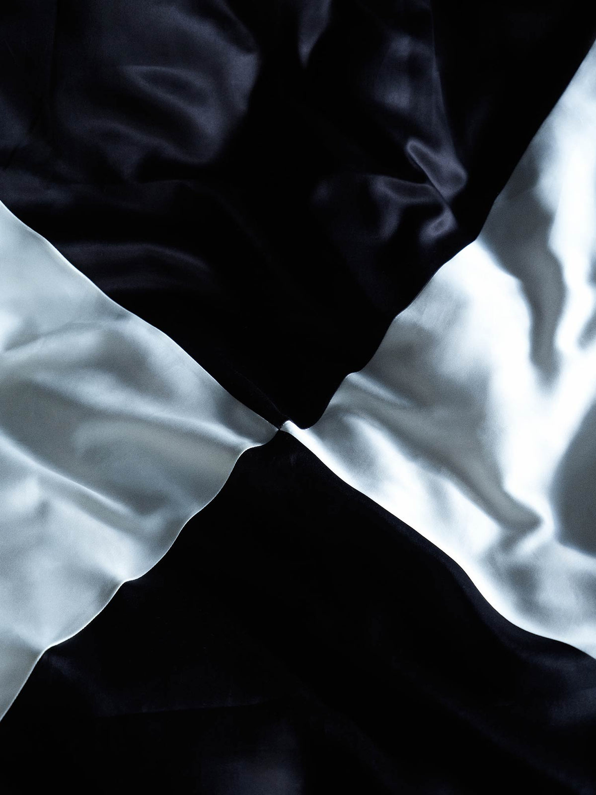 Magpie Duvet Cover - Midnight Black and Ivory