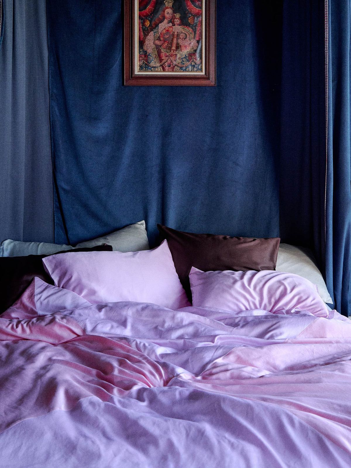 Magpie Duvet Cover - Two-Tone Pink